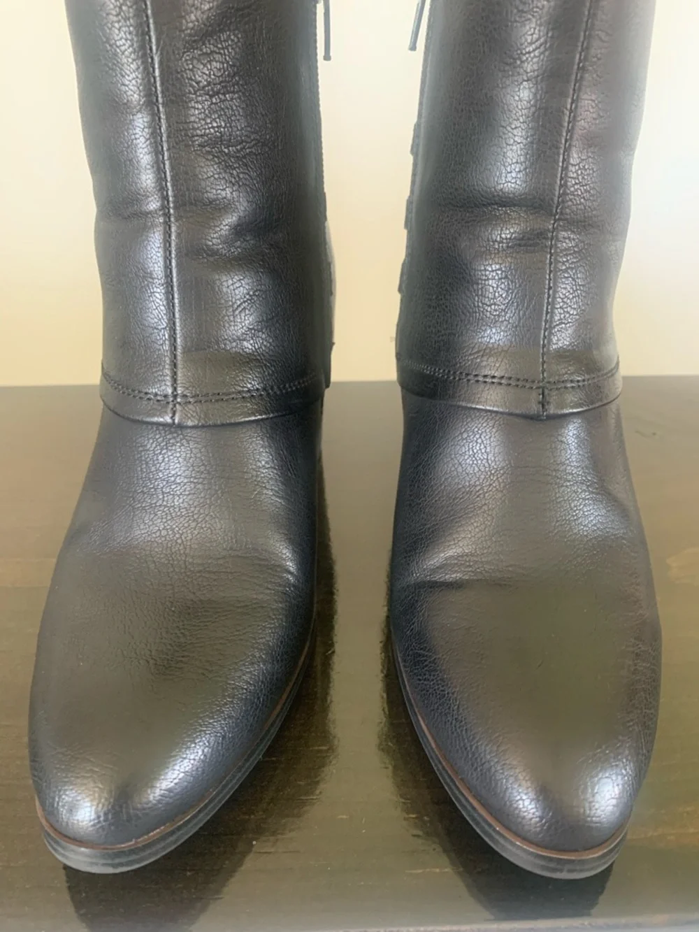 BareTraps Black Kacey Ankle Booties with decorative Side Buckle - Picture 7 of 13